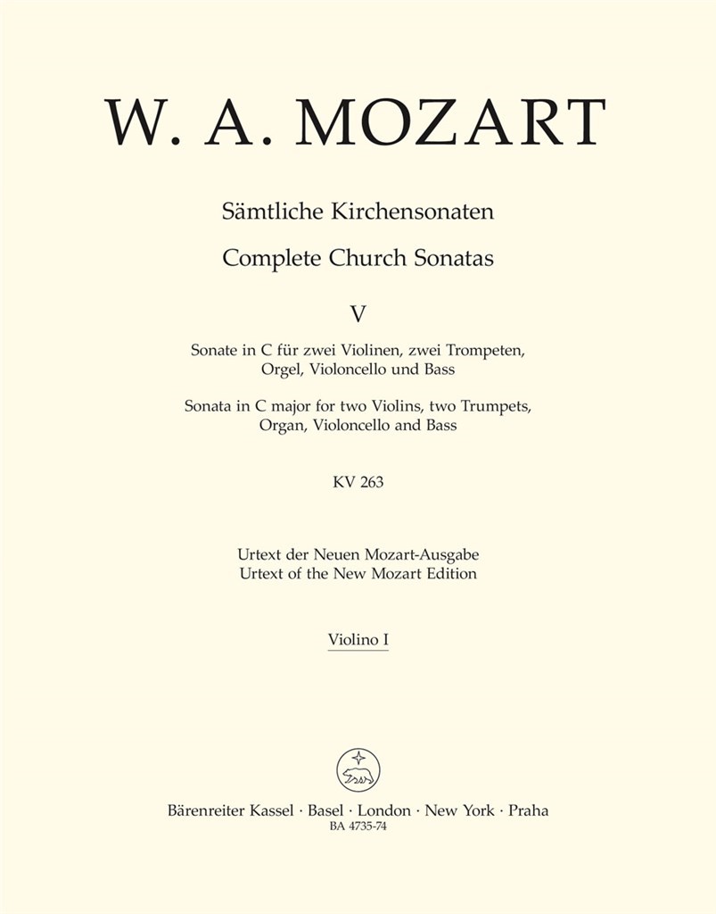 Samtliche Kirchensonaten, Heft 5